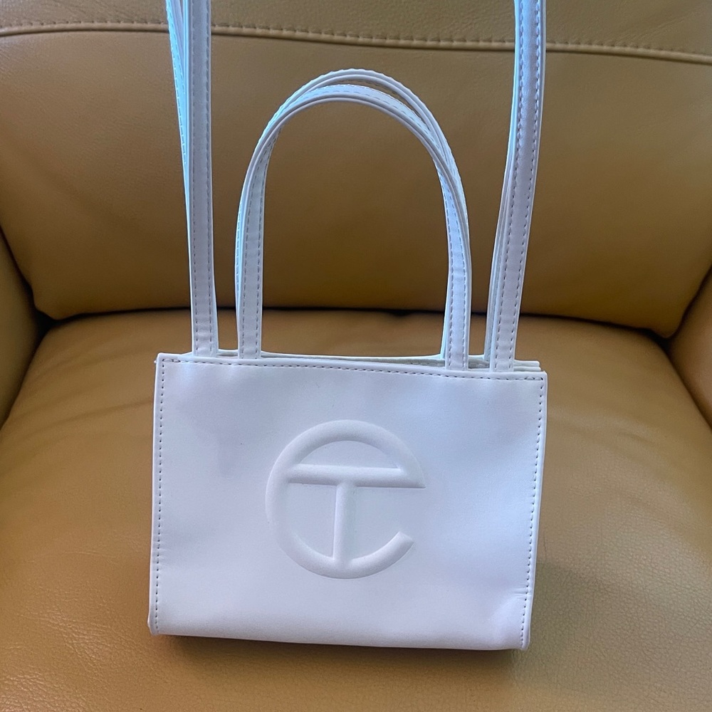 White Telfar Small Shopper